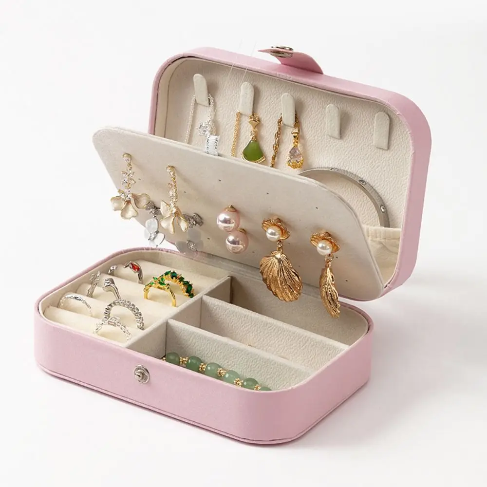 Travel 2 Layer Jewelry Storage Box Mini Earring Ring Necklace Jewelry Holder Boxes PU Leather Jewelry Display Party Gift
Travel 2 Layer Jewelry Storage Box Mini Earring Ring Necklace Jewelry Holder Boxes PU Leather Jewelry Display Party Gift