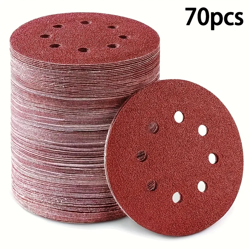 70pcs sandpaper disc set -5-inch round 8-hole, 60-1000 grit, suitable for polishing, compatible with angle grinders, durable san
70pcs sandpaper disc set -5-inch round 8-hole, 60-1000 grit, suitable for polishing, compatible with angle grinders, durable san
