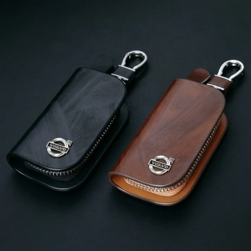 Wood Grain Leather Car Key Case Zipper Bag Key Fob Protector Cover For Volvo XC60 S90 XC40 S60 XC90 V60 V90 S80 V40 XC70 1PC
Wood Grain Leather Car Key Case Zipper Bag Key Fob Protector Cover For Volvo XC60 S90 XC40 S60 XC90 V60 V90 S80 V40 XC70 1PC