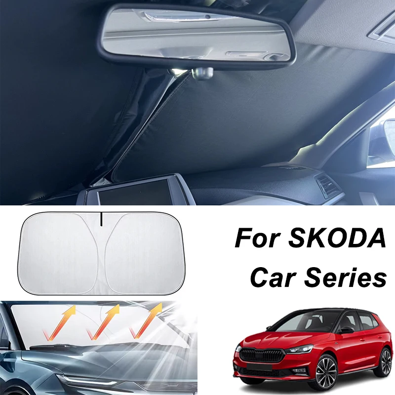 Car Front Windshield Sunshade For Skoda Octavia Fabia Rapid Superb Kodiaq Karoq Kamiq Roomster UV Protection Sun Shade
Car Front Windshield Sunshade For Skoda Octavia Fabia Rapid Superb Kodiaq Karoq Kamiq Roomster UV Protection Sun Shade