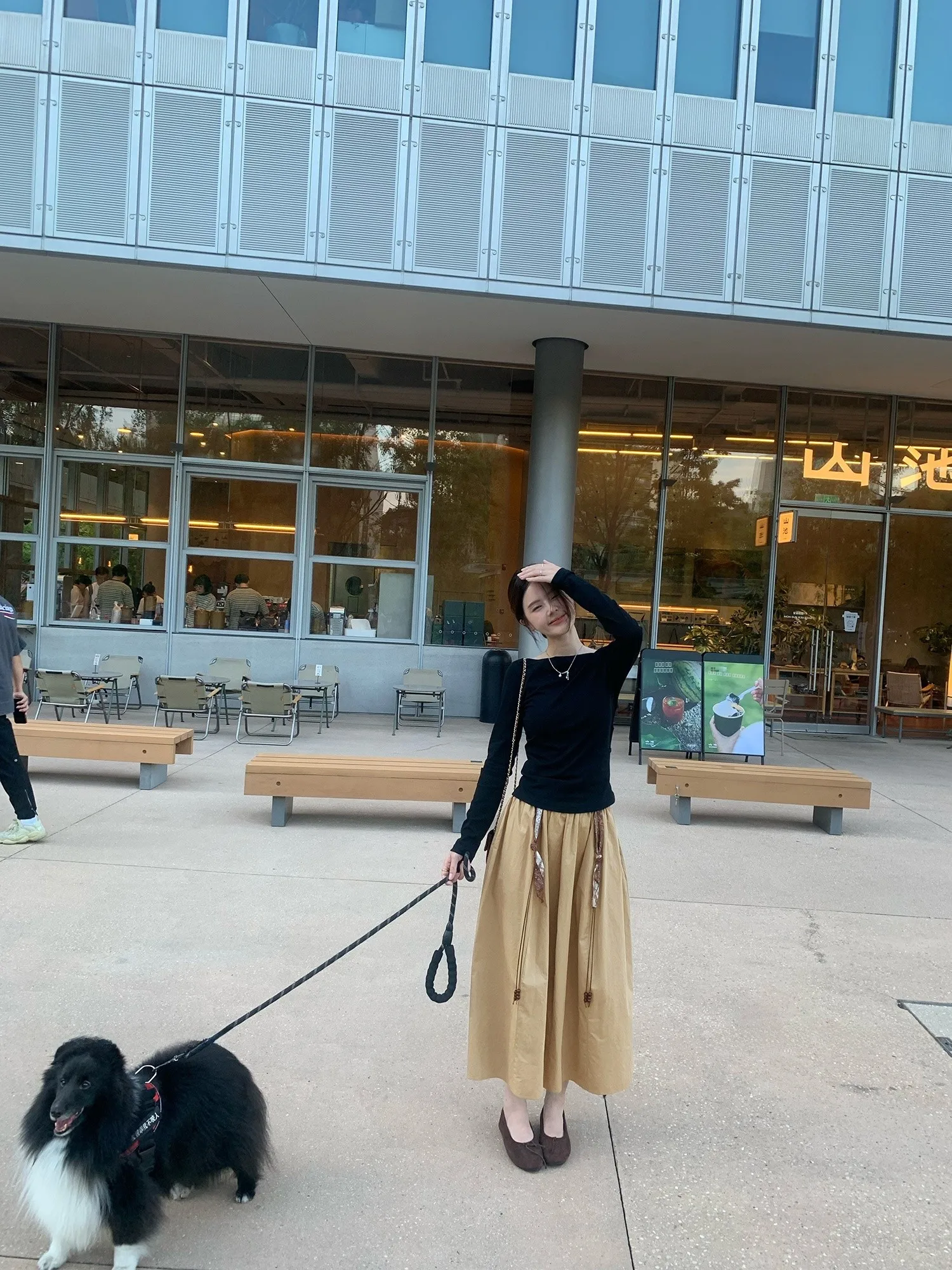 Свободная корейская юбка-миди с поясом из шелкового платка, повседневная, универсальная, с эластичной талией из хлопка
Свободная корейская юбка-миди с поясом из шелкового платка, повседневная, универсальная, с эластичной талией из хлопка