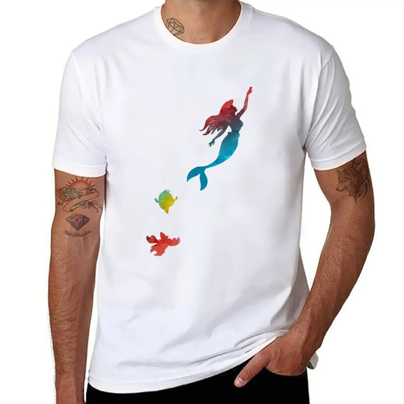 Mermaid Inspired Silhouette T-Shirt vintage t shirts vintage graphic tee funny shirt cotton summer clothes clothing for men
Mermaid Inspired Silhouette T-Shirt vintage t shirts vintage graphic tee funny shirt cotton summer clothes clothing for men
