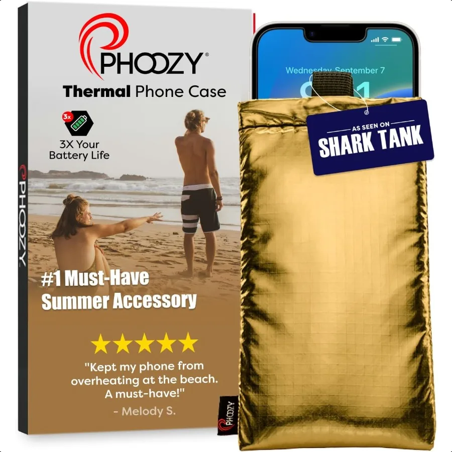 PHOOZY Thermal Phone Case Apollo Series : Cell Phone Pouch Prevents Overheating from Sun sure Extends Battery Life Provides Dro
PHOOZY Thermal Phone Case Apollo Series : Cell Phone Pouch Prevents Overheating from Sun sure Extends Battery Life Provides Dro