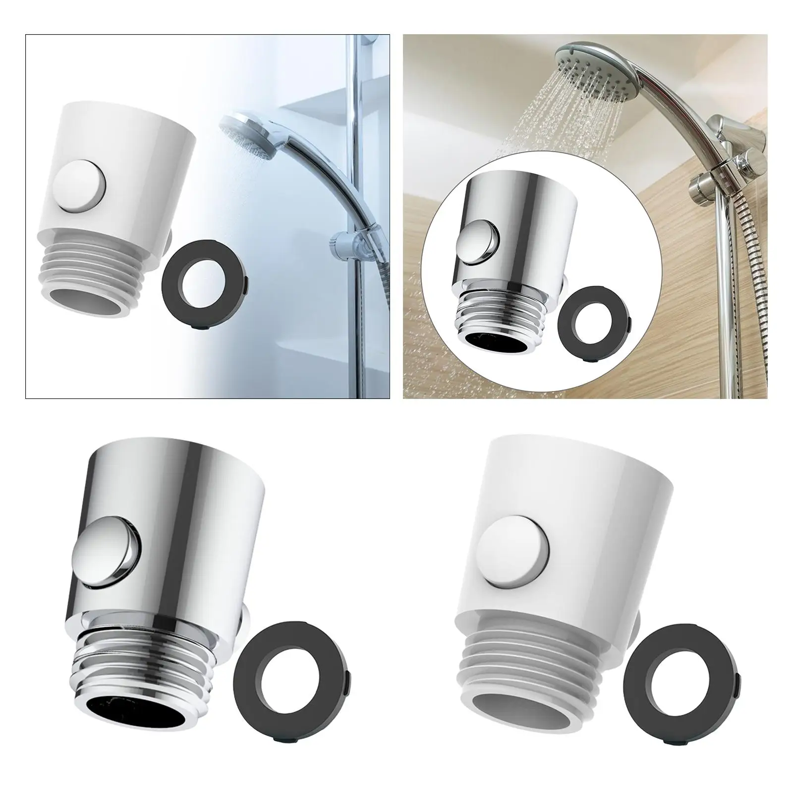 Shut Off Valve for Shower Head Button Type Bathroom Fixtures G1/2 Shower Control Valve for Bidet Sprayer Accessories
Shut Off Valve for Shower Head Button Type Bathroom Fixtures G1/2 Shower Control Valve for Bidet Sprayer Accessories