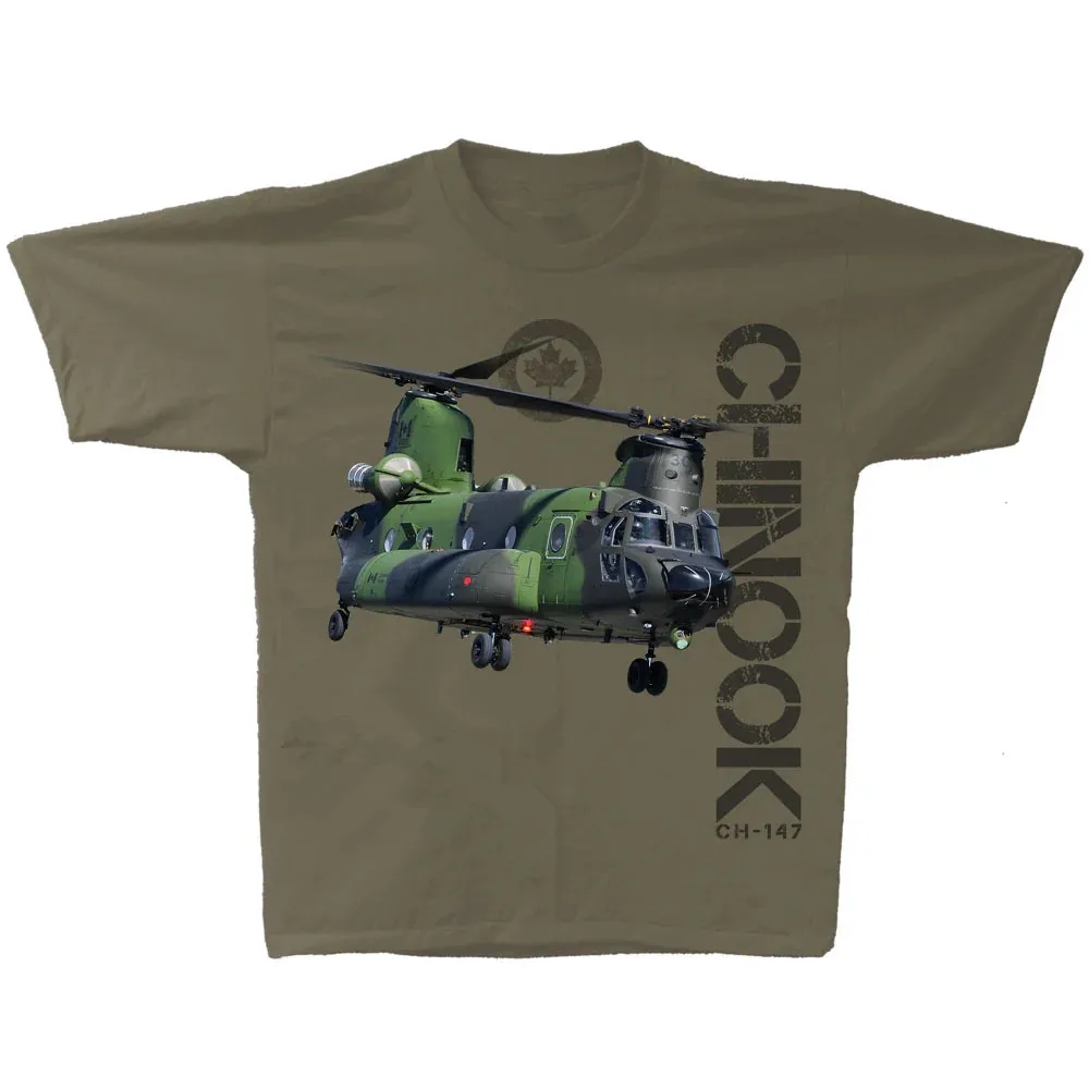 RCAF CH-147 Chinook Heavy Lifting Helicopter T-Shirt 100% Cotton O-Neck Short Sleeve Summer Casual Mens T-shirt Size S-3XL
RCAF CH-147 Chinook Heavy Lifting Helicopter T-Shirt 100% Cotton O-Neck Short Sleeve Summer Casual Mens T-shirt Size S-3XL