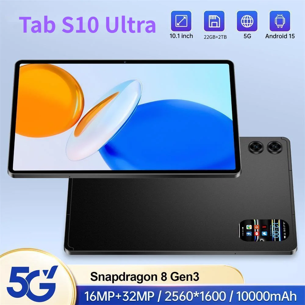 Новый планшет Tab S10 Ultra Original 10.1 дюйма, 5G, с двумя SIM-картами, детский планшет, Android 15, 10000 мАч, глобальная версия, 22 ГБ+2 ТБ
Новый планшет Tab S10 Ultra Original 10.1 дюйма, 5G, с двумя SIM-картами, детский планшет, Android 15, 10000 мАч, глобальная версия, 22 ГБ+2 ТБ