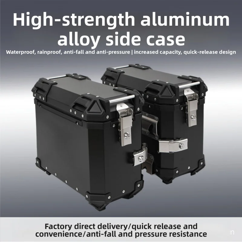 Three-box motorcycle side box quick-release aluminum alloy tail box waterproof trunk electric vehicle side box for motorcycle to
Three-box motorcycle side box quick-release aluminum alloy tail box waterproof trunk electric vehicle side box for motorcycle to