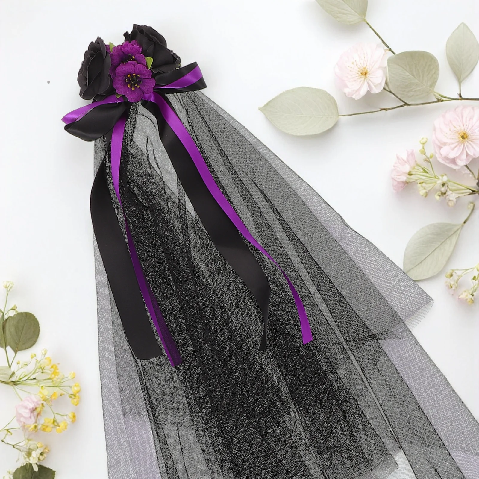 Dark Witch Hair Accessories Day of The Dead Headpiece Flower Headband Fiesta Costume Accessory Veil
Dark Witch Hair Accessories Day of The Dead Headpiece Flower Headband Fiesta Costume Accessory Veil