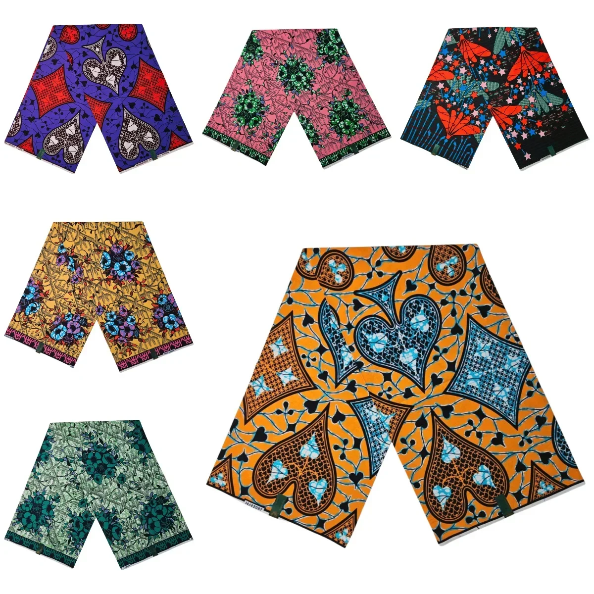 Эксклюзивная африканская восковая ткань с принтом 6 узоров - 100% хлопок, одежда в стиле батик, подушки для шитья дивана, материал «сделай сам», длина 6 ярдов, R813
Эксклюзивная африканская восковая ткань с принтом 6 узоров - 100% хлопок, одежда в стиле батик, подушки для шитья дивана, материал «сделай сам», длина 6 ярдов, R813