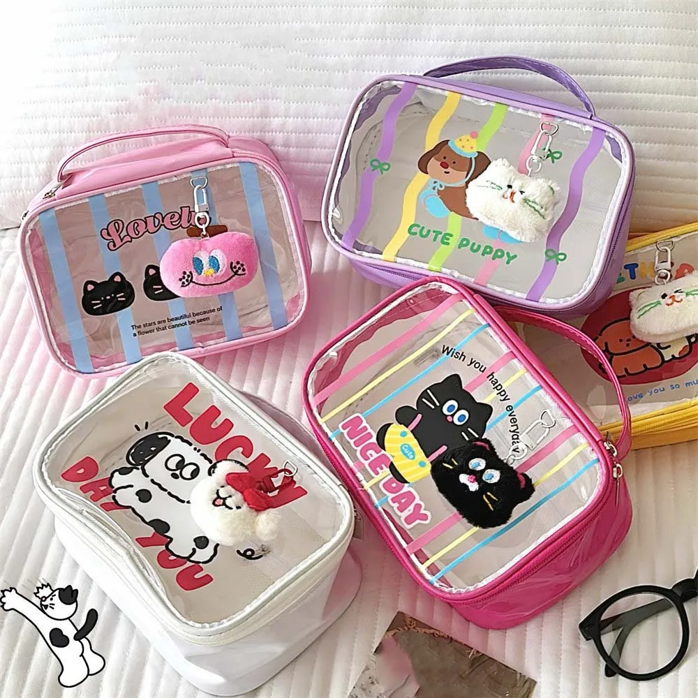 Makeup Brush Storage Cartoon PVC Cosmetic Bag Large Capacity PU Leather Travel Makeup Organizer Square Transparent
Makeup Brush Storage Cartoon PVC Cosmetic Bag Large Capacity PU Leather Travel Makeup Organizer Square Transparent