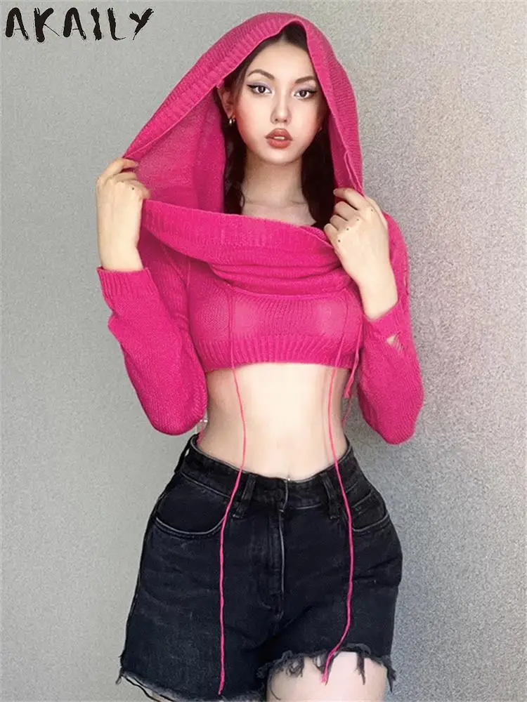 Akaily Spring Casual Knit Solid Hoodits For Women 2023 Long Sleeve Cropped Hoodies Streetwear Bodycon White Hoodies Female
Akaily Spring Casual Knit Solid Hoodits For Women 2023 Long Sleeve Cropped Hoodies Streetwear Bodycon White Hoodies Female