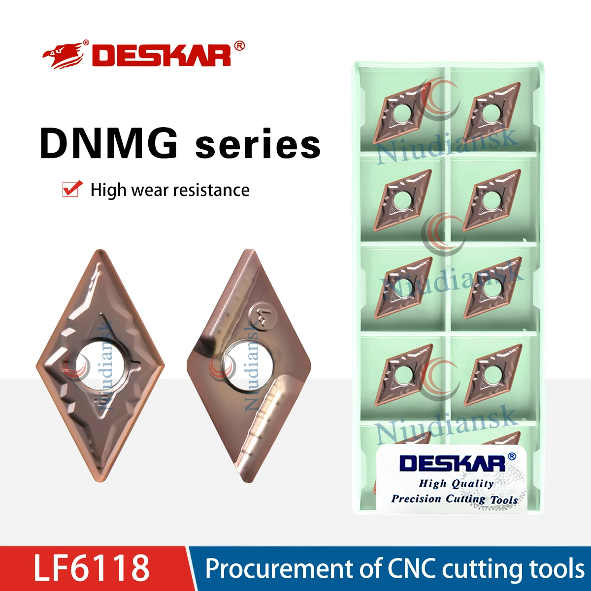 DNMG150404/08-HS LF9118 DNMG150408-R-VF LF9118 CNC Lathe Rhombus Inner Hole Cutting Turning Tool For Processing Stainless Steel
DNMG150404/08-HS LF9118 DNMG150408-R-VF LF9118 CNC Lathe Rhombus Inner Hole Cutting Turning Tool For Processing Stainless Steel
