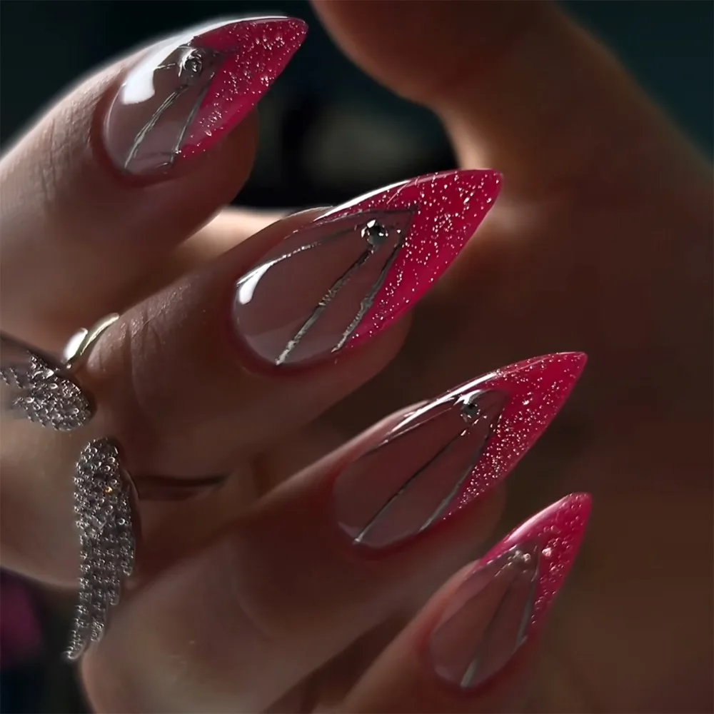 Manicure Long Almond and Ballerina False Nails Leopard Stars Fake Nials Detachable Cat Eye Nail Tips DIY
Manicure Long Almond and Ballerina False Nails Leopard Stars Fake Nials Detachable Cat Eye Nail Tips DIY