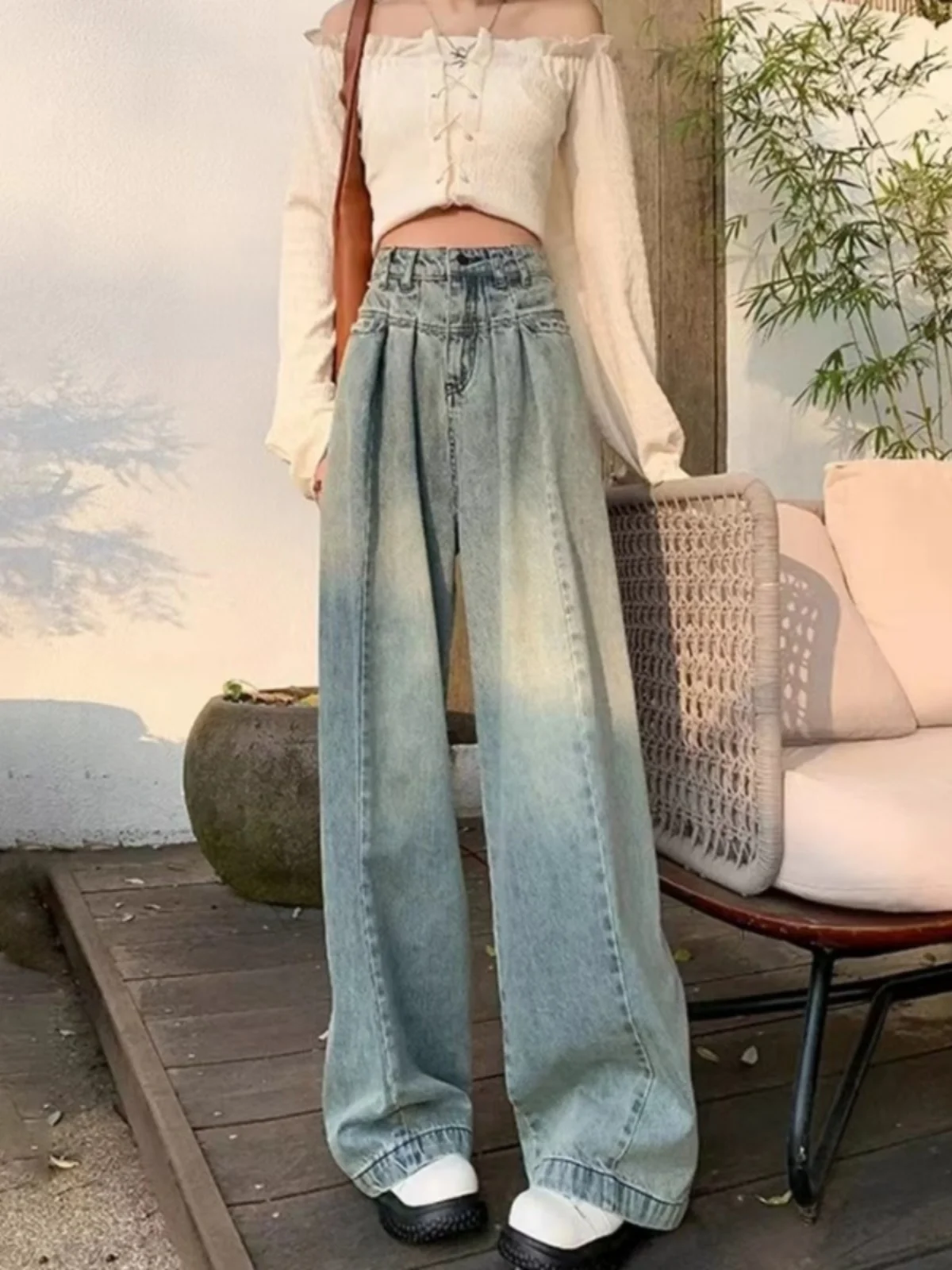 plus Size Retro High Waist Wide Leg Jeans Women's Spring Summer New Sle Student Slimming Floor Length Pants
plus Size Retro High Waist Wide Leg Jeans Women's Spring Summer New Sle Student Slimming Floor Length Pants