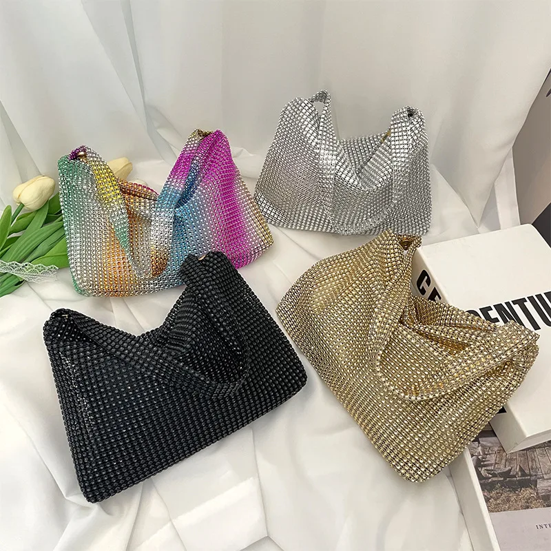 2024 Summer Korean Fashion Underarm Bag New Female Diamond Handbag with Personality Single Shoulder Trendy Evening Style
2024 Summer Korean Fashion Underarm Bag New Female Diamond Handbag with Personality Single Shoulder Trendy Evening Style