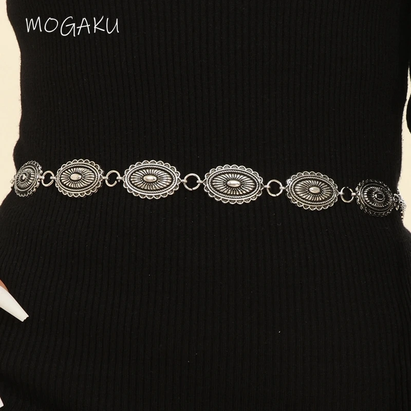 MOGAKU Retro Silver Color Waist Belly Chain for Women Metal Round Statement Body Jewelry OL Vintage Chains Daily Accessories
MOGAKU Retro Silver Color Waist Belly Chain for Women Metal Round Statement Body Jewelry OL Vintage Chains Daily Accessories