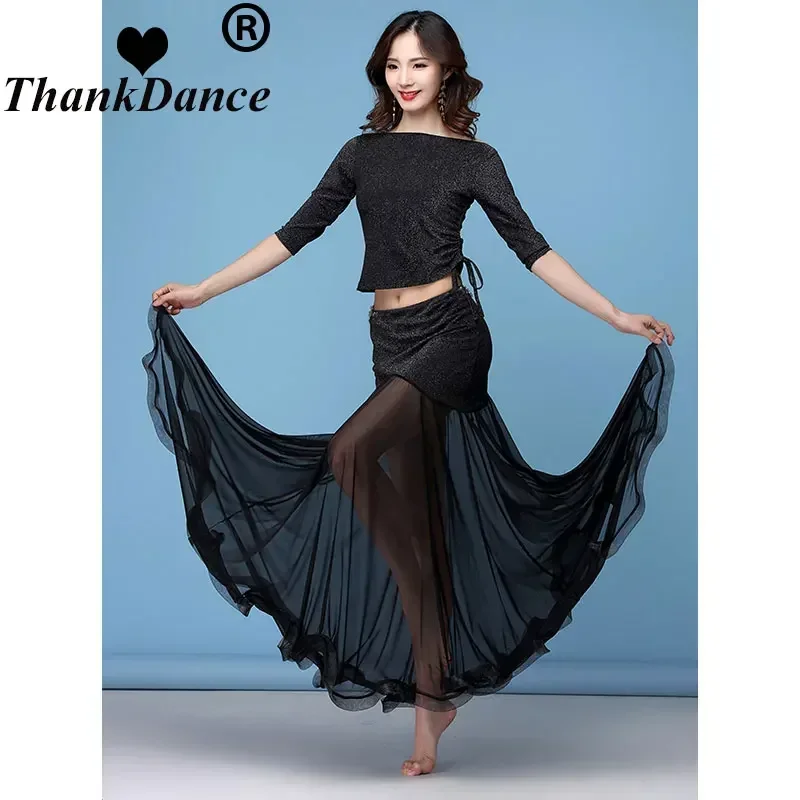 2PCS Women Sexy Oriental Belly Dance Set Tops with Skirt Lady Stage Performance Costumes Suits Female Practice Wear Outfit
2PCS Women Sexy Oriental Belly Dance Set Tops with Skirt Lady Stage Performance Costumes Suits Female Practice Wear Outfit