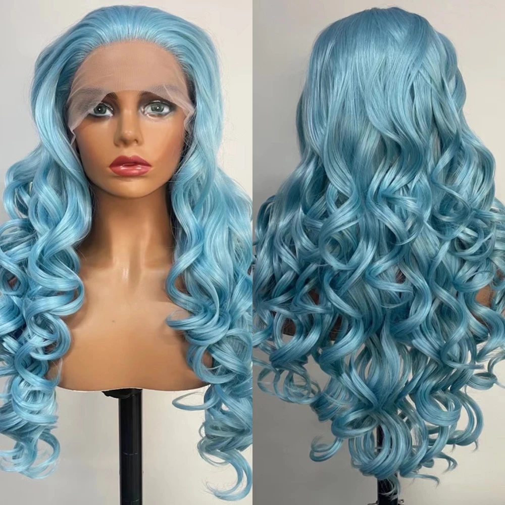 Sivir Blue Wig Synthetic Female Long Wavy Lace Front Breakdown Free Cosplay/Daily Use Heat Resistant Average Size Hair
Sivir Blue Wig Synthetic Female Long Wavy Lace Front Breakdown Free Cosplay/Daily Use Heat Resistant Average Size Hair
