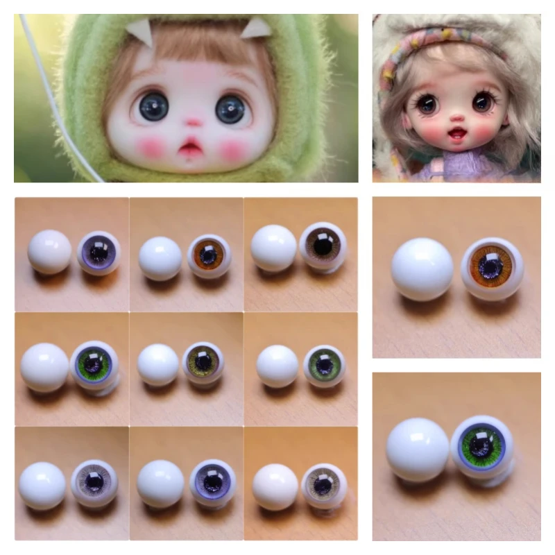 10mm Movable Glass Eyes 6.5-7mm Doll Eyeball Handmade DIY Accessories for Cartoon Character Miniature Statue Glass Eyes
10mm Movable Glass Eyes 6.5-7mm Doll Eyeball Handmade DIY Accessories for Cartoon Character Miniature Statue Glass Eyes
