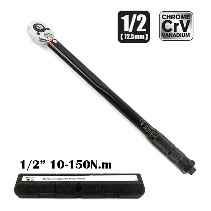 Квадратный привод 10-150 Нм, 1/2 дюйма, быстроразъемный высокоточный динамометрический ключ с предустановленной настройкой для велосипедов, мотоциклов и автомобилей, инструмент для ремонта своими руками
Квадратный привод 10-150 Нм, 1/2 дюйма, быстроразъемный высокоточный динамометрический ключ с предустановленной настройкой для велосипедов, мотоциклов и автомобилей, инструмент для ремонта своими руками
