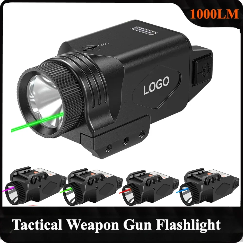 1000 Lumens Weapon Gun Light Combo Red Green Laser Sight Built-In Lithium Battery Tactical LED Flashlight for 1913 or GL Rail
1000 Lumens Weapon Gun Light Combo Red Green Laser Sight Built-In Lithium Battery Tactical LED Flashlight for 1913 or GL Rail
