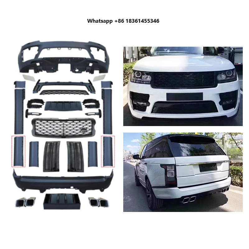 For Range Rover Autobiography SVO 2013-2017 Condition Car Modification with Front Bumper Rear Bumper Grille Door Panel Body Kit