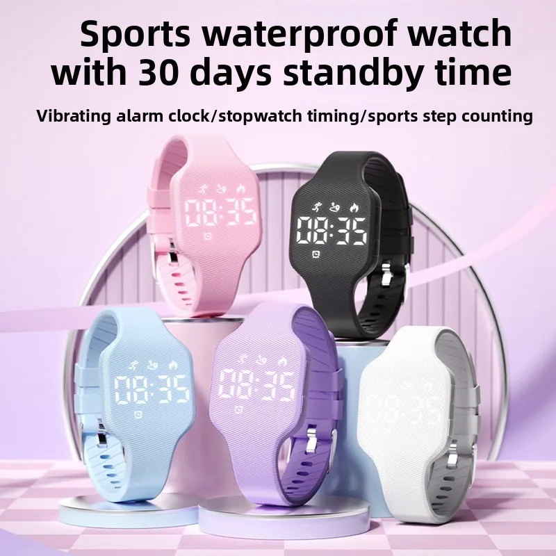 New Waterproof Kids Smart Wristband LED Digital Silicone LED Digital Wristband Vibrating Alarm Rechargeable Powder Watch Kids
New Waterproof Kids Smart Wristband LED Digital Silicone LED Digital Wristband Vibrating Alarm Rechargeable Powder Watch Kids