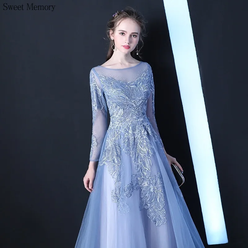 M5155 Grey Blue Evening Dress 2022 New Art Examination Music Long-sleeved Performance Banquet Host Long Prom Dresses
M5155 Grey Blue Evening Dress 2022 New Art Examination Music Long-sleeved Performance Banquet Host Long Prom Dresses