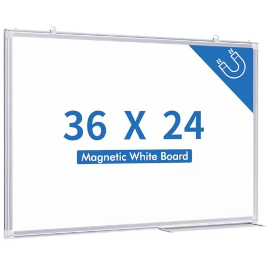 White Board Dry Erase 36 x 24 inches Magnetic Dry Erase Board Whiteboard for Wall Aluminum Frame Hanging Whiteboard Marker Boar
White Board Dry Erase 36 x 24 inches Magnetic Dry Erase Board Whiteboard for Wall Aluminum Frame Hanging Whiteboard Marker Boar