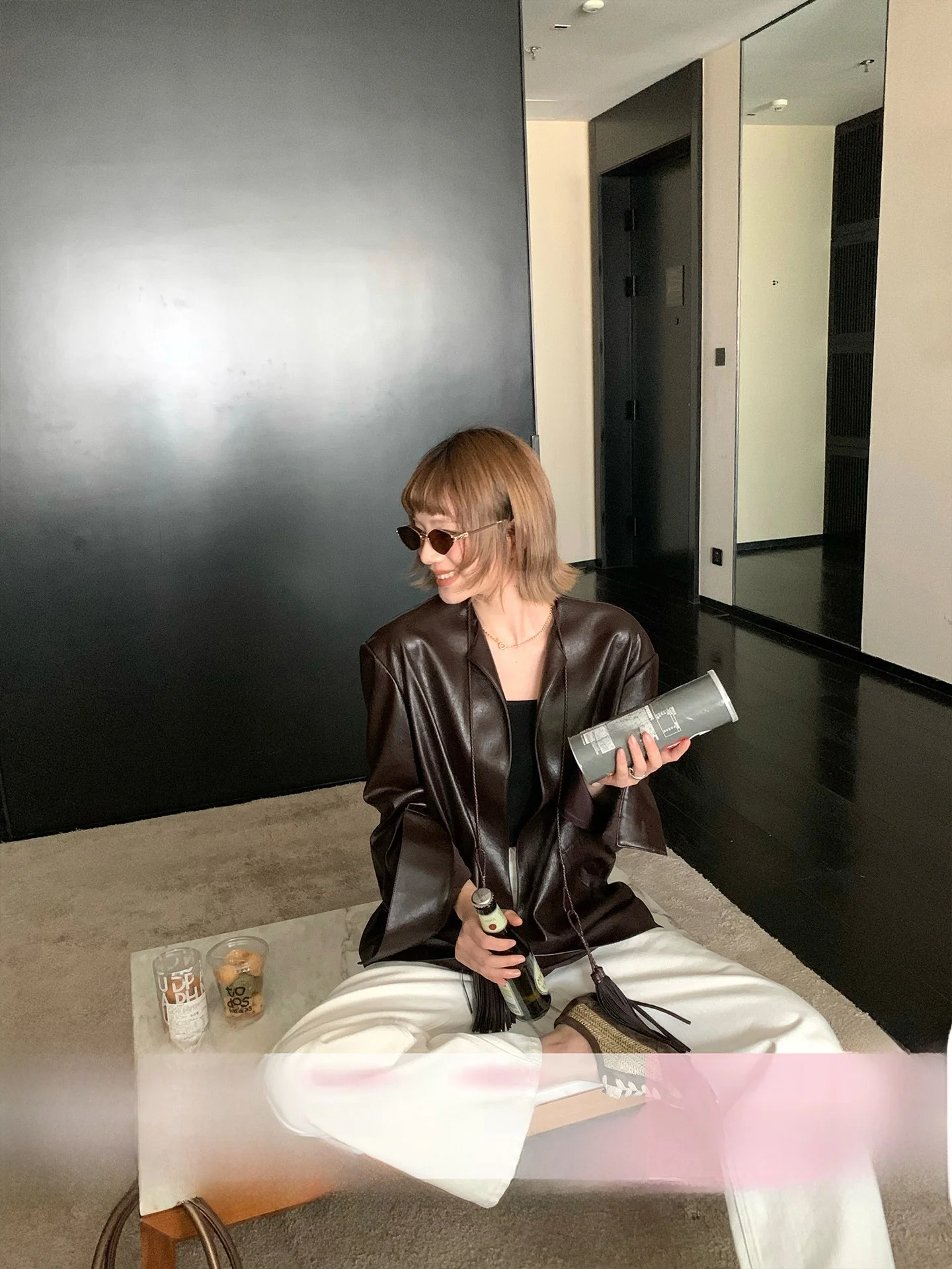 Retro Tassel Trim Jacket Outerwear Vintage Show Venue Same Frequency VTG Heavyweight Drifting Ribbon Leather Jacket Coat
Retro Tassel Trim Jacket Outerwear Vintage Show Venue Same Frequency VTG Heavyweight Drifting Ribbon Leather Jacket Coat