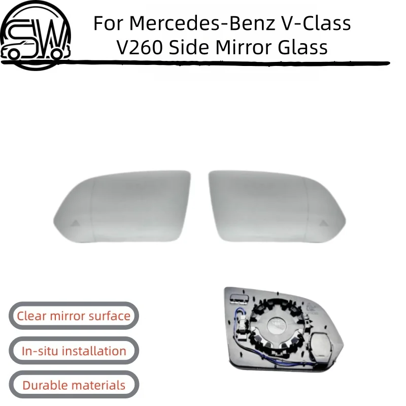 For Mercedes-Benz V-Class V260 Vito W447, 2016-2023 Heated Side Mirror Glass with Blind Spot Warning
For Mercedes-Benz V-Class V260 Vito W447, 2016-2023 Heated Side Mirror Glass with Blind Spot Warning