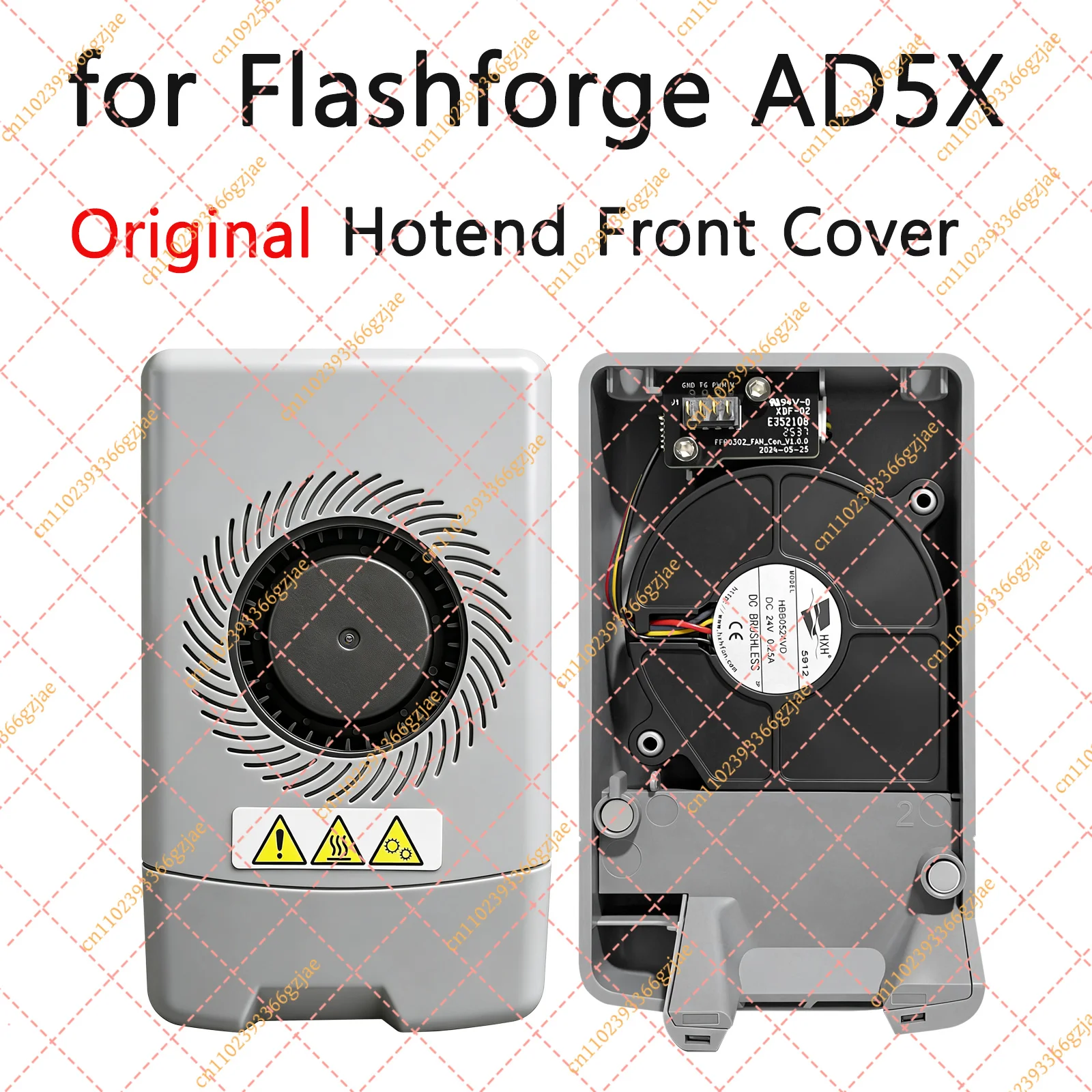 Genuine Ad5x Hotend Cover Original Extruder Front Cover With Fan for Flashforge AD5X Accessories 3D Printer Parts
Genuine Ad5x Hotend Cover Original Extruder Front Cover With Fan for Flashforge AD5X Accessories 3D Printer Parts