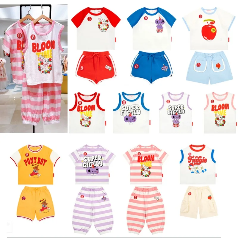 Children's Short Sleeve Set 2026 Summer New Cartoon Fashion Boys and Girls Sleeveless Tank Top Cotton Cute Baby T-shirt Shorts
Children's Short Sleeve Set 2026 Summer New Cartoon Fashion Boys and Girls Sleeveless Tank Top Cotton Cute Baby T-shirt Shorts