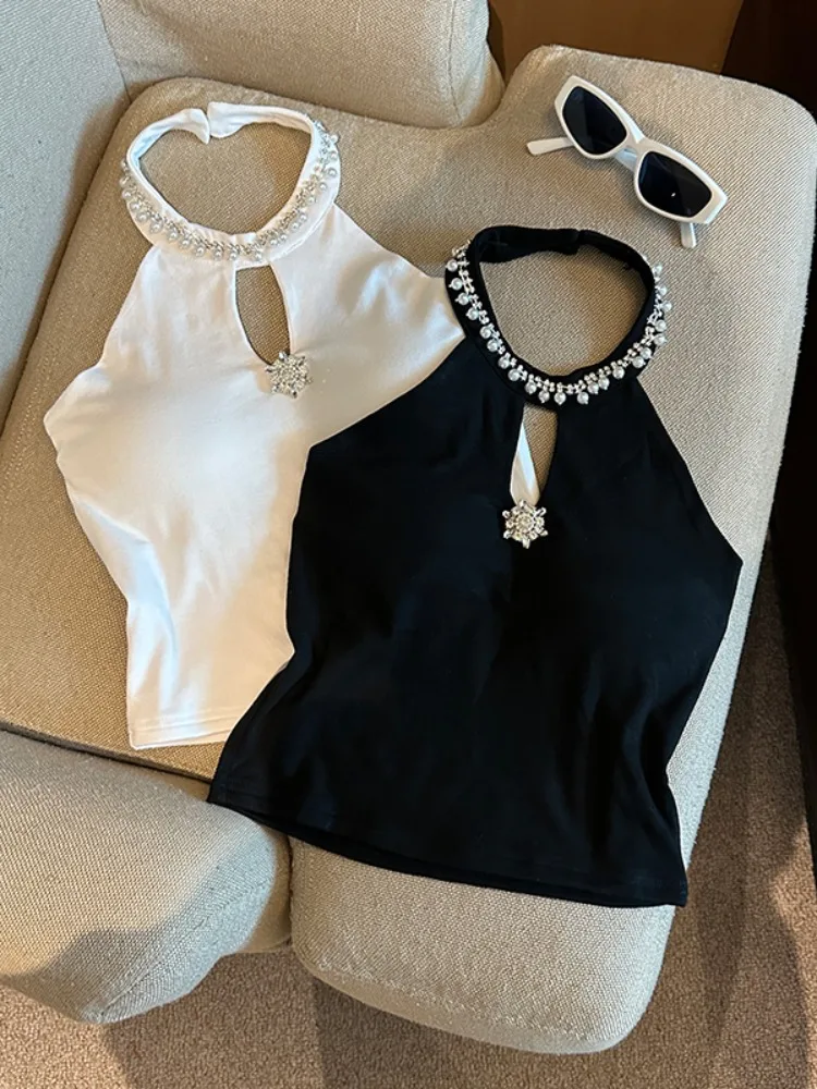 Heavy Duty Beaded Halter Neck Vest Women's Outerwear Spring Autumn Sexy Spicy Girl Sexy Strapless Top Base Shirt Inner Wear
Heavy Duty Beaded Halter Neck Vest Women's Outerwear Spring Autumn Sexy Spicy Girl Sexy Strapless Top Base Shirt Inner Wear