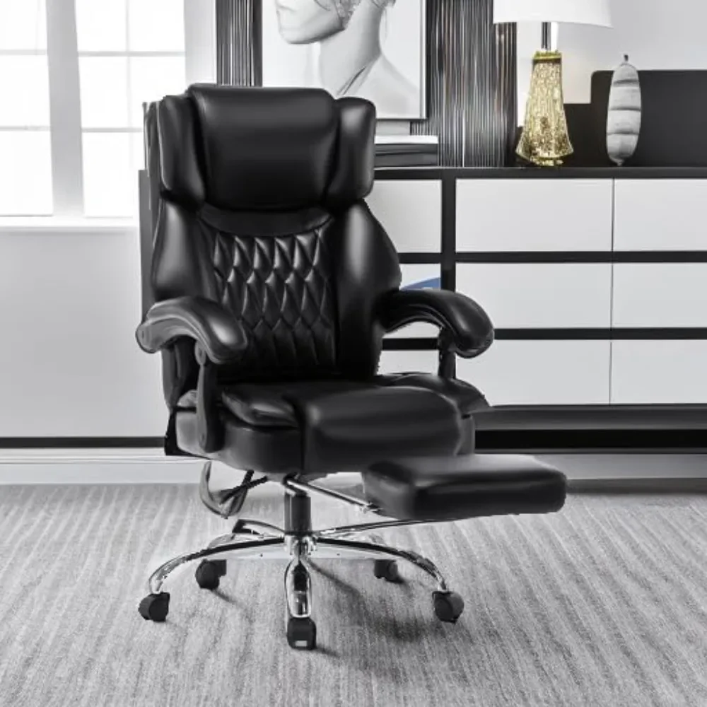 High Back Massage Reclining Office Chair with Footrest - Executive Computer Home Desk Massaging Lumbar Cushion
High Back Massage Reclining Office Chair with Footrest - Executive Computer Home Desk Massaging Lumbar Cushion