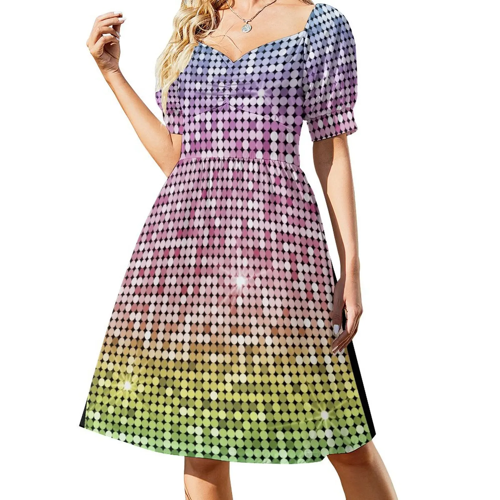 Shiny Disco Ball Rainbow Dress dress korean style luxury evening dress woman for wedding for woman
Shiny Disco Ball Rainbow Dress dress korean style luxury evening dress woman for wedding for woman