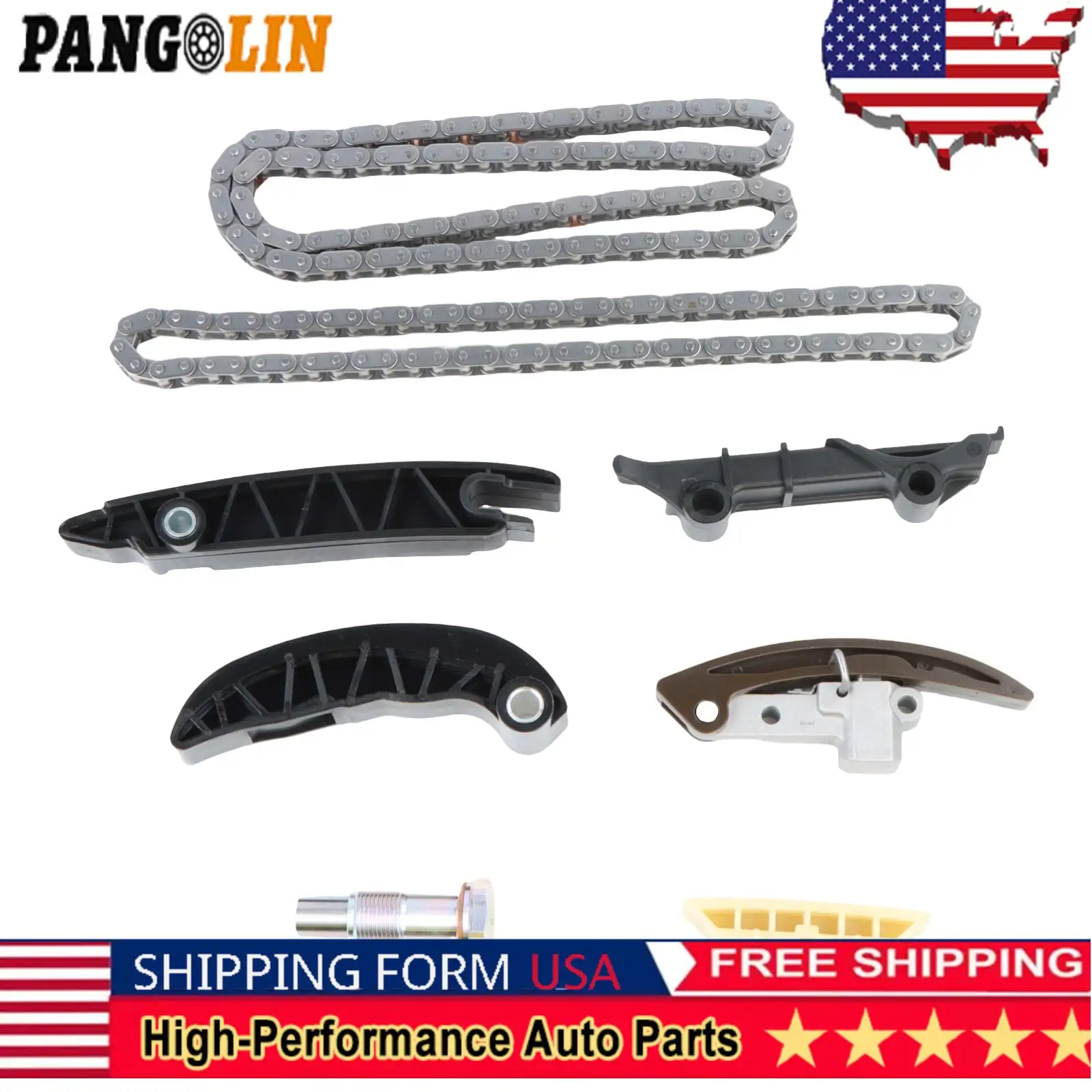 PANGOLIN 1set Timing Chain Kit 03H109509A For Porsche Cayenne VW Passat Audi Q7 VR6 3.6L FSI Car Accessories Replacement Parts
PANGOLIN 1set Timing Chain Kit 03H109509A For Porsche Cayenne VW Passat Audi Q7 VR6 3.6L FSI Car Accessories Replacement Parts