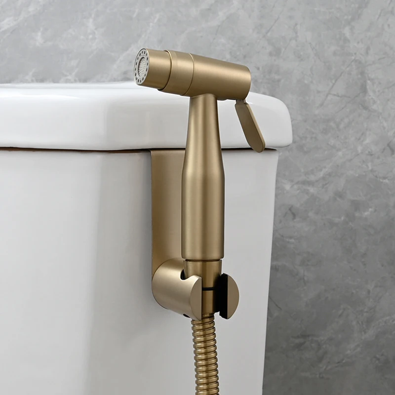 Handheld Bidet Sprayer 3-pieces Set for Toilet No Drill Dual Modes Switching Brushed Gold Bidet Spray, Gun Metal, Black
Handheld Bidet Sprayer 3-pieces Set for Toilet No Drill Dual Modes Switching Brushed Gold Bidet Spray, Gun Metal, Black