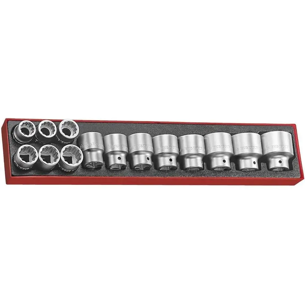 14-Piece 3/4 Drive 12-Point SAE Socket Set, 7/8 to 1-7/8
14-Piece 3/4 Drive 12-Point SAE Socket Set, 7/8 to 1-7/8