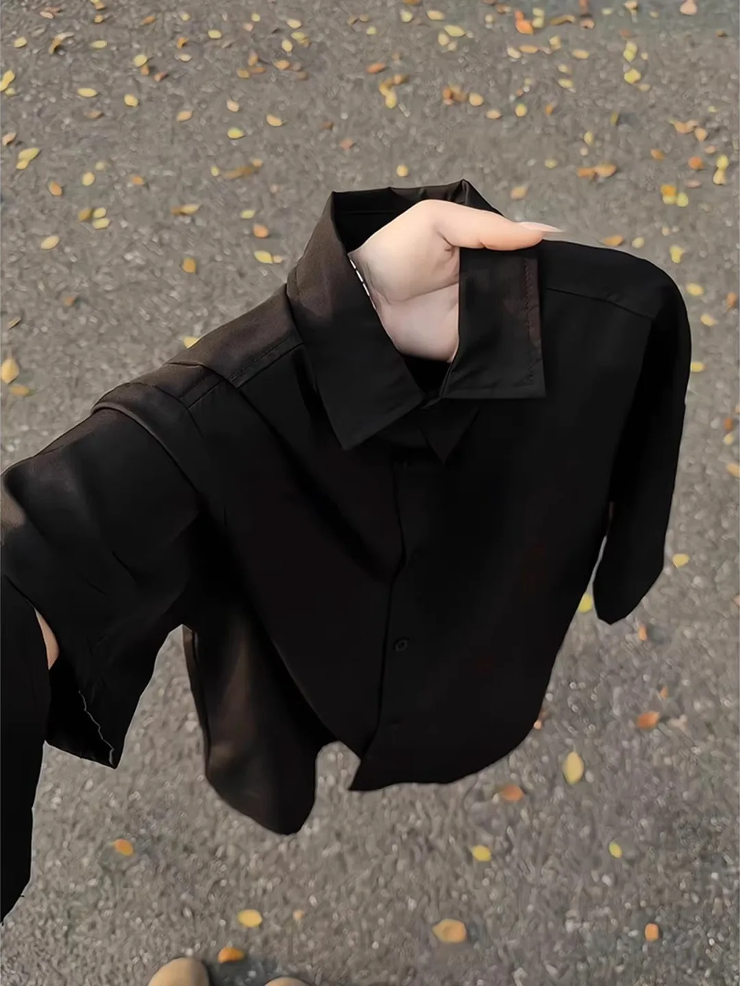 Black Ice Silk Short Sleeve Shirt Men's Summer Thin High-End Commute Sunscreen Outerwear Cleanfit Half Sleeve Shirt Loose Fit
Black Ice Silk Short Sleeve Shirt Men's Summer Thin High-End Commute Sunscreen Outerwear Cleanfit Half Sleeve Shirt Loose Fit
