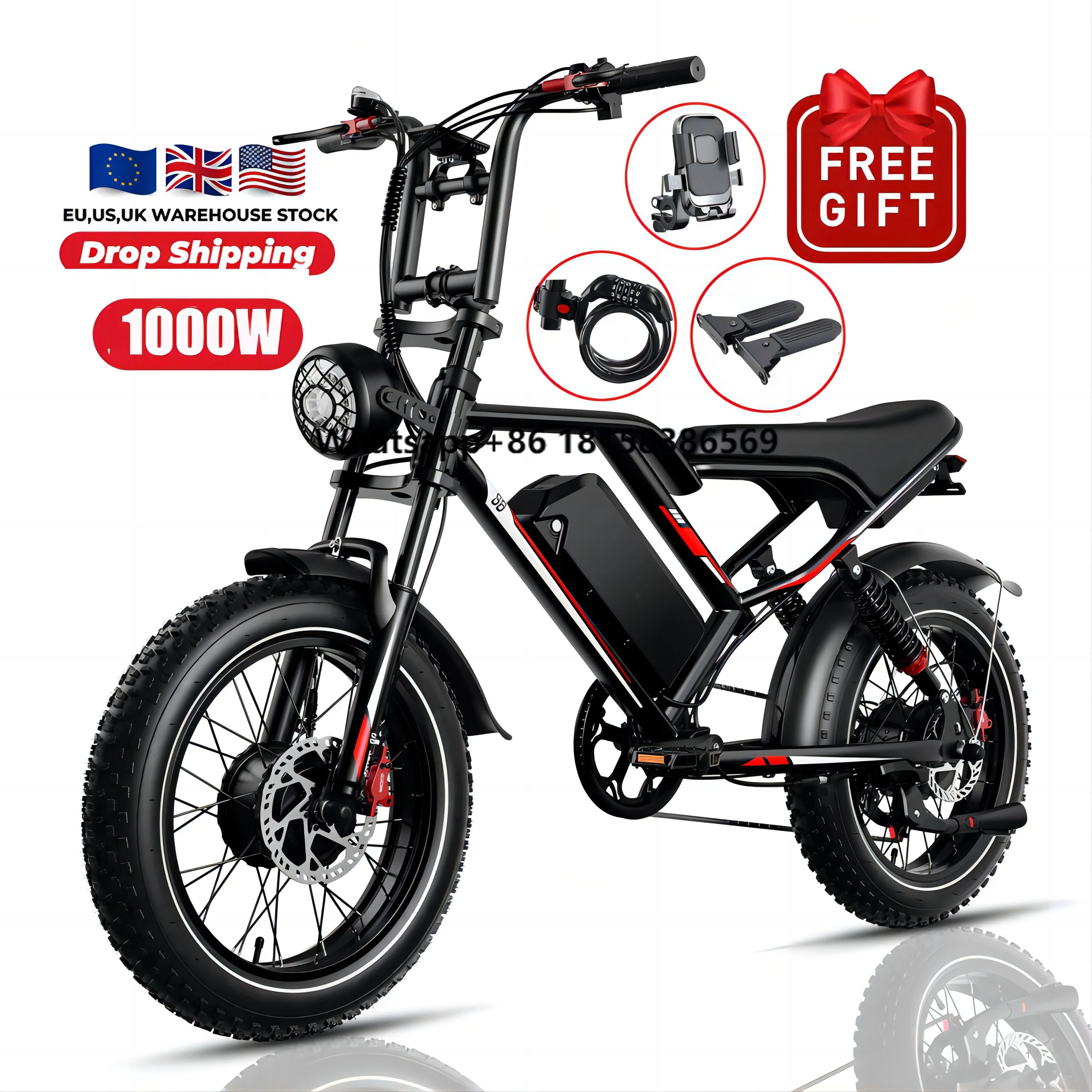 AMYET New EBike S8 2000W Motor Ebike Fatbike Aluminum Alloy 20inch Electric Mountain Bicycle Fat Tire Ebike
AMYET New EBike S8 2000W Motor Ebike Fatbike Aluminum Alloy 20inch Electric Mountain Bicycle Fat Tire Ebike