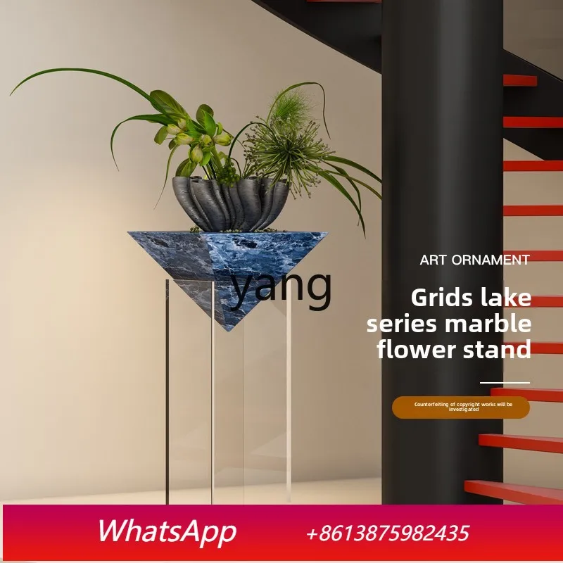 CX luxury marble floating flower stand hotel display stand high-end sofa floor decoration ornament
CX luxury marble floating flower stand hotel display stand high-end sofa floor decoration ornament