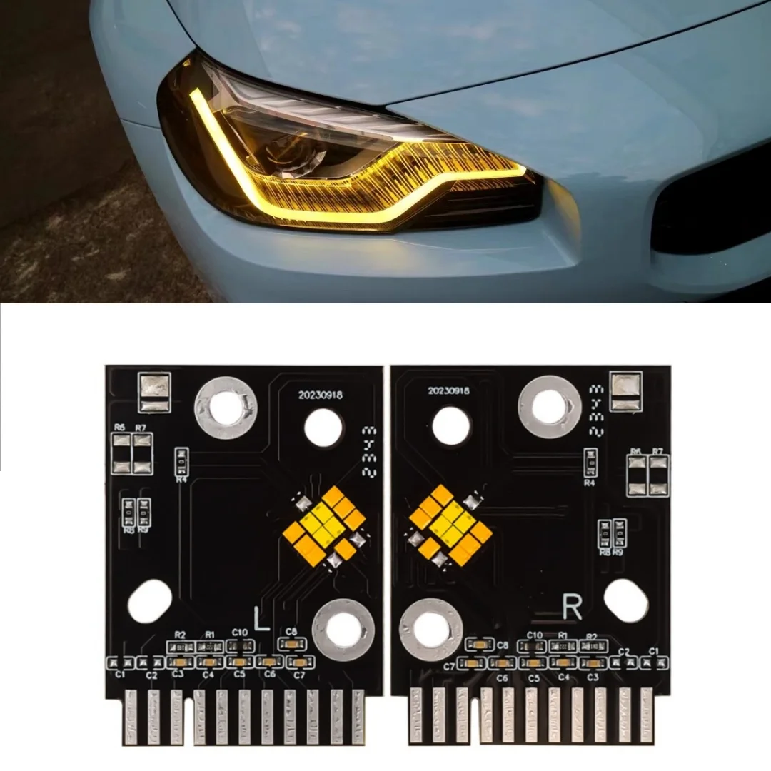 NEW Headlight LED Module DRL Module Angel Eyes Yellow Color 12160020070 12160010070 For BMW 2 series G42 M2 G87 M235i 2021 2022
NEW Headlight LED Module DRL Module Angel Eyes Yellow Color 12160020070 12160010070 For BMW 2 series G42 M2 G87 M235i 2021 2022