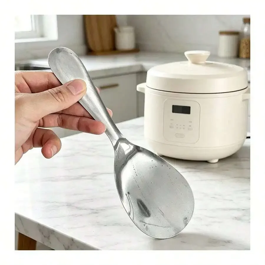 Stainless Steel Rice Spoon Thickened Non-Stick Serving Spoon For Kitchen Restaurant
Stainless Steel Rice Spoon Thickened Non-Stick Serving Spoon For Kitchen Restaurant