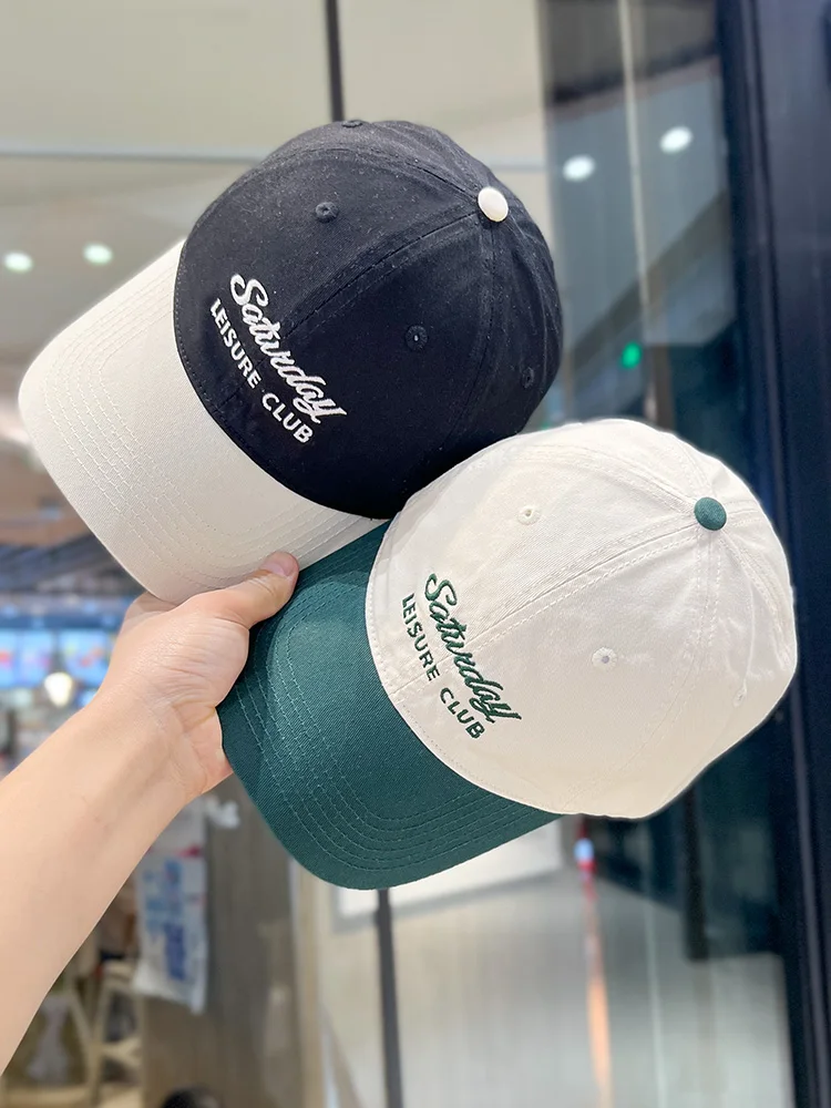 Letter Baseball Cap Women's Spring and Summer Fashion Contrast Color Sun Hat Wide Brim Peaked Cap Men
Letter Baseball Cap Women's Spring and Summer Fashion Contrast Color Sun Hat Wide Brim Peaked Cap Men