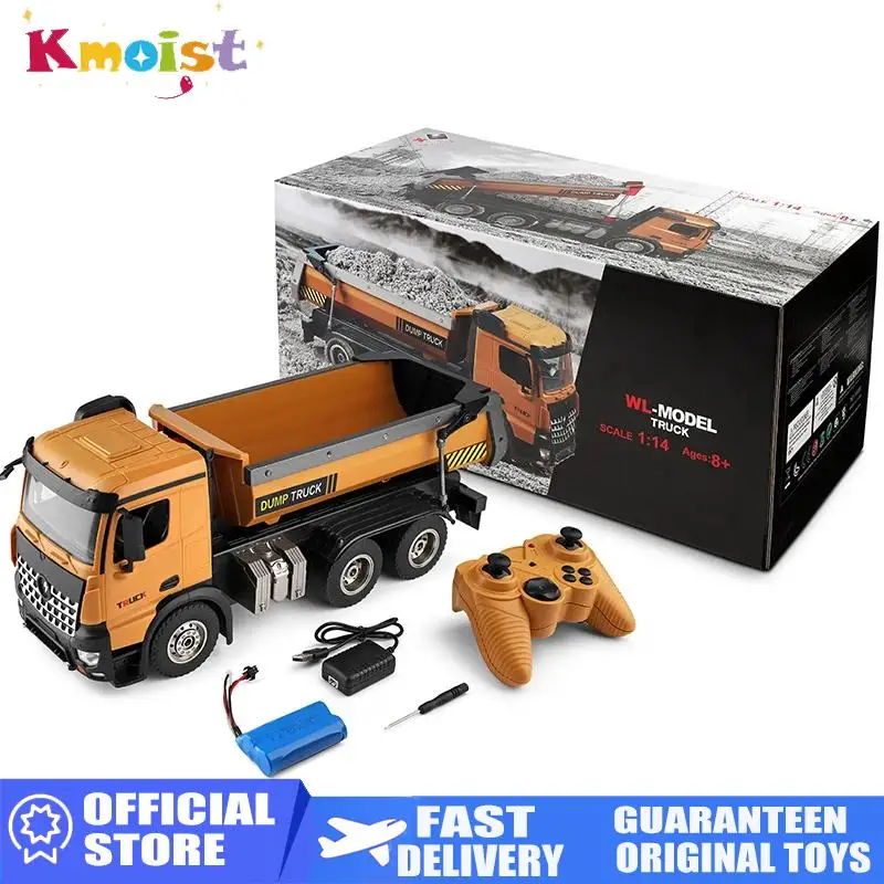 WLTOYS 14600 1:14 4WD RC Car Remote Control 2.4G Radio Control Dirt Dump Truck Engineering Series Load Cars Toys Gift for Boys
WLTOYS 14600 1:14 4WD RC Car Remote Control 2.4G Radio Control Dirt Dump Truck Engineering Series Load Cars Toys Gift for Boys