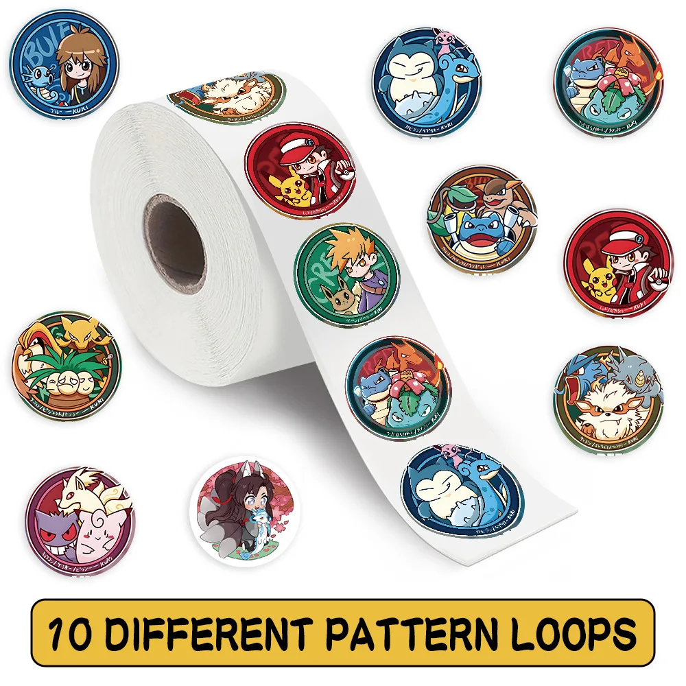 500 шт./рулон Pokémon мультфильм круглая наклейка для карт DIY скейтборд ноутбук гитара телефон печать этикетки наклейки декоративные наклейки
500 шт./рулон Pokémon мультфильм круглая наклейка для карт DIY скейтборд ноутбук гитара телефон печать этикетки наклейки декоративные наклейки