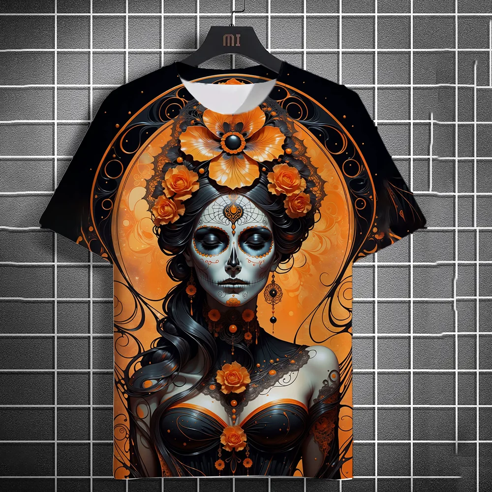 2025 Mexican Halloween New Men's Fashion Casual Comfortable Breathable Skull Print Unisex Short Sleeve Round Neck T-Shirt
2025 Mexican Halloween New Men's Fashion Casual Comfortable Breathable Skull Print Unisex Short Sleeve Round Neck T-Shirt