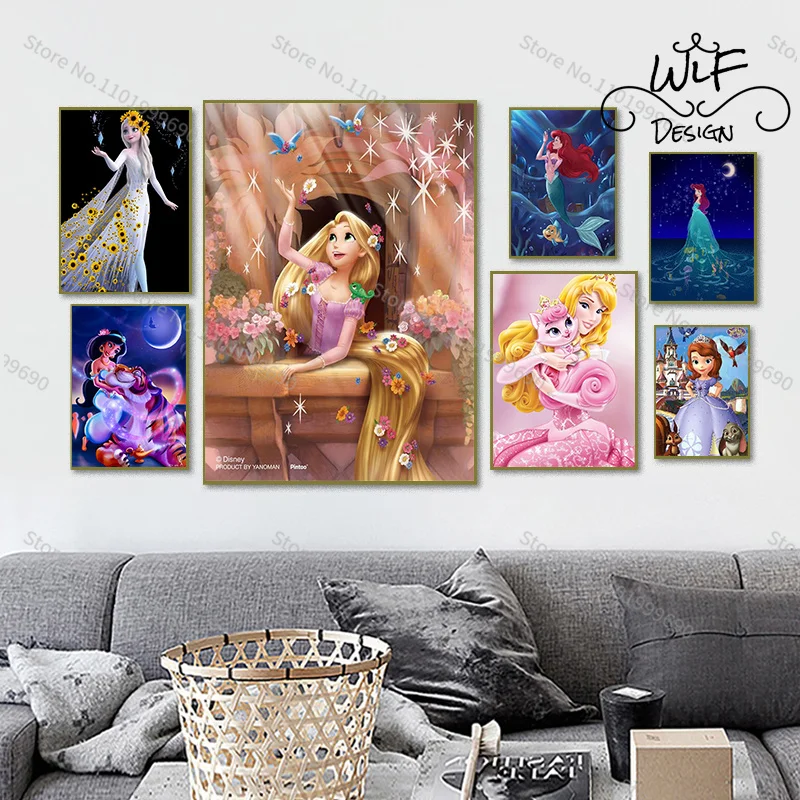Disney Princess Decorative Painting Movie Cartoon Poster Canvas Painting Wall Room Decoration Holiday Gift Printing Clear Art
Disney Princess Decorative Painting Movie Cartoon Poster Canvas Painting Wall Room Decoration Holiday Gift Printing Clear Art