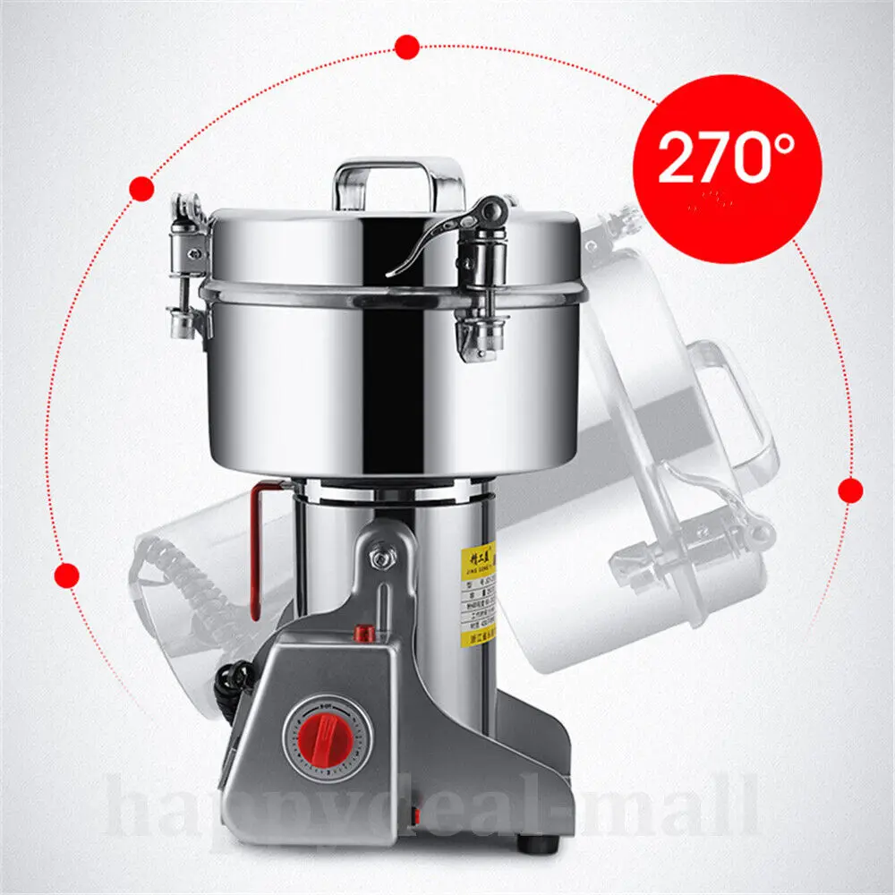 2500g Electric Grain Mill Grinder Commercial Swing Spice Grinders for Dry Herbs Grains Spices Cereals Coffee Corn
2500g Electric Grain Mill Grinder Commercial Swing Spice Grinders for Dry Herbs Grains Spices Cereals Coffee Corn
